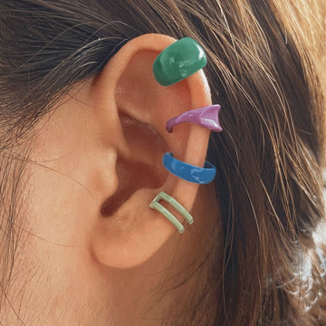 4PC Punk Multicolor Metal Ear Cuff Ear Clip for Women No Pierced C Shape Geometric Small Earcuff Ear Wrap Earcuff Clips Jewelry daiiibabyyy